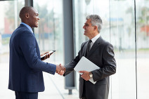 Two men shaking hands